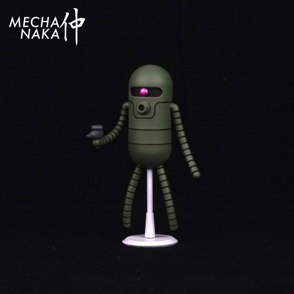 MechaNaka's Gunpla model kit - MS-39 Saku model kit. 
This model kit features two exchangeable eye types, two exchangeable right hands (one with gun and one without gun), and a upright standing base. 