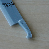MechaNaka's Gunpla weapon - A miniature cleaver for close-quarters combat. Details.