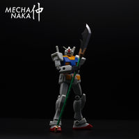 MechaNaka's Gunpla weapon - A miniature Guandao / Guan Dao, also called a Crescent Moon Blade; a single-bladed polearm famously used by Guan Yu, a legendary general from the Three Kingdoms period of ancient China.