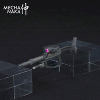 MechaNaka's Gunpla weapon - A miniature machine gun modeled after those used by Zaku type mobile suits. Features rotatable aiming scopes and supporting hand grip. Especially suitable to add to your Zeon type Gunpla!